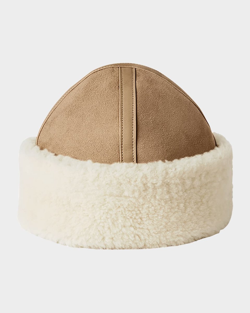 Dyed Shearling Beanie